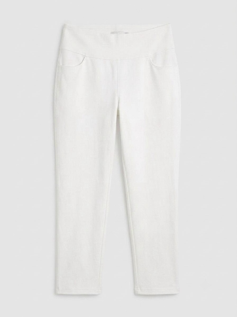 PUMA Women’s White Pants UPF 50+ Pull On Pockets Slim Ankle XL